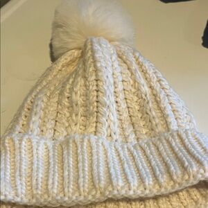 Vince Camuto Cream Knit Beanie